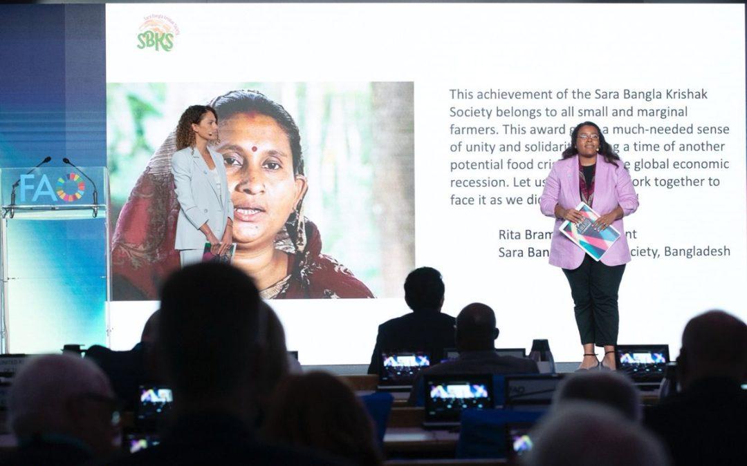 Sara Bangla Krishak Society (SBKS) won the FAO Achievement Award-2023